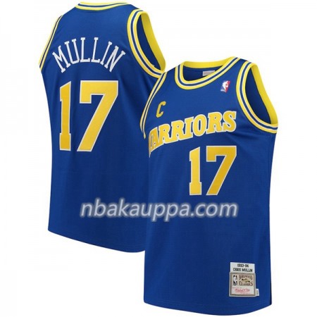 Golden State Warriors Chris Mullin 17 Hardwood Classics Tummansininen Pelipaidat Swingman - Miesten